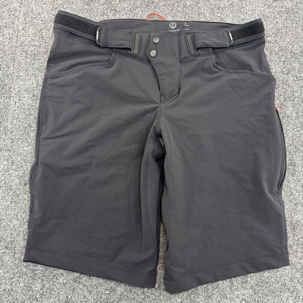 G-Form Rhode MTB Cycling Shorts Men’s L Black Stretch Mountain Bike
